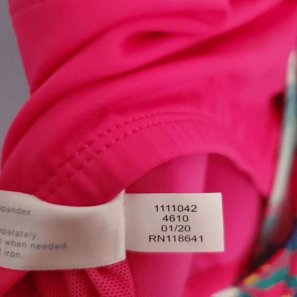 NWT SWIM by CACIQUE Tropical Floral Blouson No Wires lightly Padded Tankini 16 - Picture 8 of 9